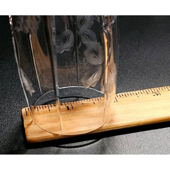 2 Mikasa Bacchus Champagne Flutes 10.7" fine crystal grape vine cut glass elegan - Picture 8 of 10